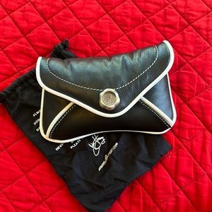 New Black leather John fluevog Belt bag